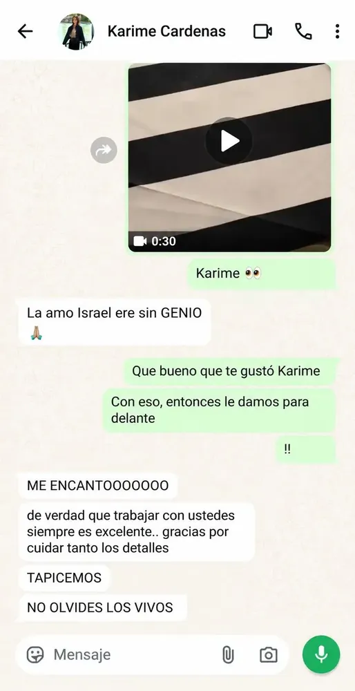 Testimonio de Karime Cárdenas sobre Muebles Magistral